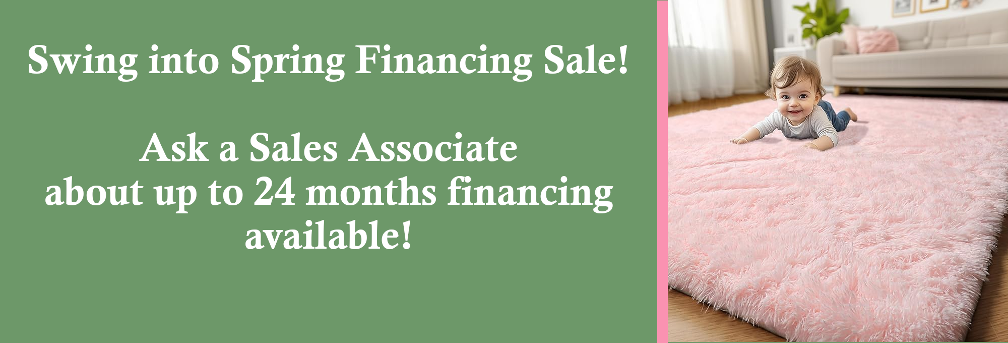 swing into spring financing sale